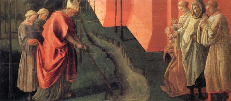 Fra Filippo Lippi St Frediano Diverts the Course of the River Serchio china oil painting image